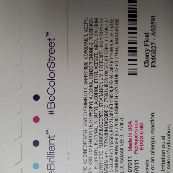 Color street cherry float - Picture 2 of 2